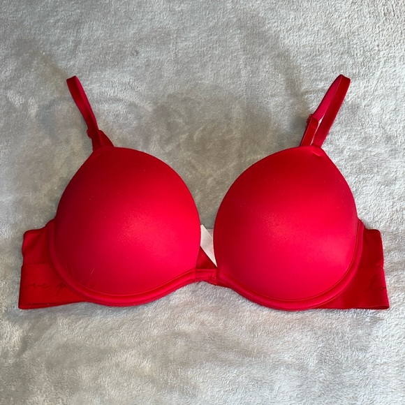 PINK Victoria's Secret Other - Red Victoria’s Secret PINK Super Push-up Bra.